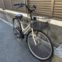 サイクルベースアサヒ　美品　自転車　ママチャリ　ホワイトの画像