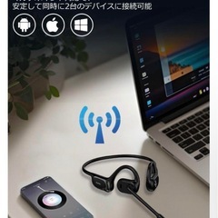 Earaku Mic Cuff J200 骨伝導イヤホン 10分充電で2時間通話可能の画像