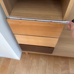 大川家具ハンガーラック&引出し収納の画像