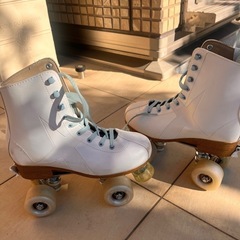 中古★女の子用 ローラースケート 21.5-24cmの画像