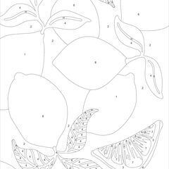 SALE　数字で塗り絵２０枚まとめうり　わけありの画像