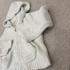 ジェラートピケ　ベビーカーディガンパーカー付きの画像