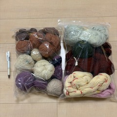 毛糸　大量詰め合わせの画像