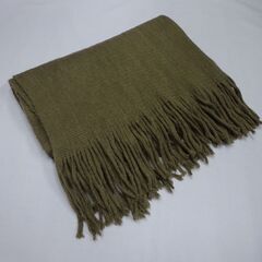 ( E-87 )マフラー ２つセット ブラウン ブラック 黒 フリンジ UNIQLO ユニクロ 361-470021 中古の画像