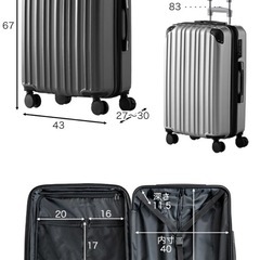 新品未使用　キャリーケースの画像