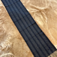 ミラショーンmila schonマフラー ストール ショール スカーフグレーグレイねずみ色灰色紺色系 ネイビーダークブルーストライプレディースlady's LADYS女性用婦人ウィメンズ（women’s） メンズ（men’s）男性用、紳士 ユニセックス男女兼用の画像