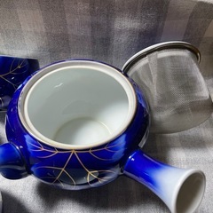 深川製磁 茶器揃 瑠璃葡萄 急須 湯呑×9 有田焼 和食器の画像