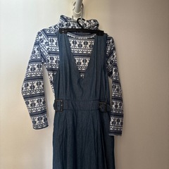 INGNI ジャンパースカート　デニム、タートル付き　 Mの画像