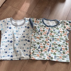 【9着】サイズ95 キルティング肌着　ニット帽長袖の画像