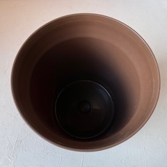 ゴミ箱　茶色の画像