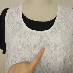 エプロン　ホワイトの画像