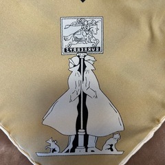 バーバリーズburberrysスカーフストールショールマフラーブラウン茶色ベージュノバチェックシルク縦約75センチ横約76センチレディースlady's LADYS女性用、婦人 ウィメンズ（women’s） メンズ（men’s）男性用、紳士 ユニセックス男女兼用の画像