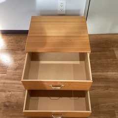 二段小引き出し【町田市再生家具】252555の画像