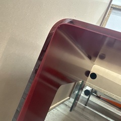 ★  ガラステーブル  ローテーブル  座卓  (約120X65cm) つなぎなし一枚ガラス曲げて加工　【配達に設置込】💳自社配送時🌟代引き可💳※現金、クレジット、スマホ決済対応※  の画像