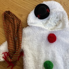 雪だるま ロンパース サイズ90cmの画像