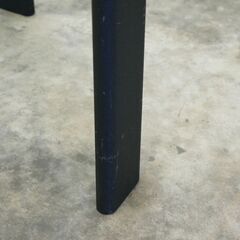 ≪zyt2618ジ≫ IVY/アイビー ガラス天板ダイニングテーブル 幅130cm 奥行80cm 高さ70cm W1300 4人用 スチール脚 中古家具/リユースストレージ仙台 071119-13の画像