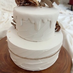 ハーフバースデー　100日祝い　クレイケーキ　ケーキトッパー付き　ベビー　赤ちゃんの画像