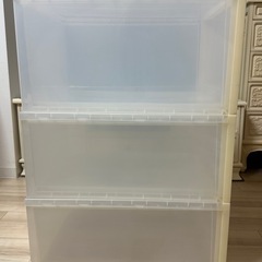 衣装ケース　積み重ね　３段の画像