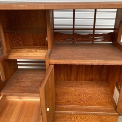 【希少】世界遺産屋久杉 茶棚 キャビネット 飾り棚 茶箪笥 和家具 焼印の画像