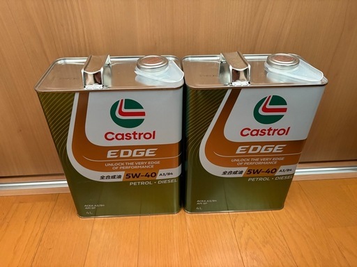 【カストロール エッジ チタニウム 5W-40（4L×2缶・合計8L）】
