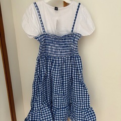 タグ付き未使用！　子供服　ワンピース　スカートタイプ　140cmの画像