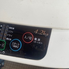 洗濯機（一旦停止）の画像