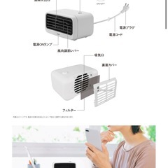 【未開封】コンパクトセラミックヒーターの画像