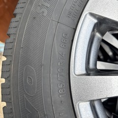 アルミホイールタイヤ4本セット185/70R14の画像