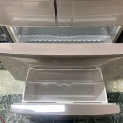 【SALE】HITACHI 日立　自動製氷付き　5ドア冷蔵庫　R-F48HG 中古　リサイクルショップ宮崎屋　住吉店25.12.5の画像