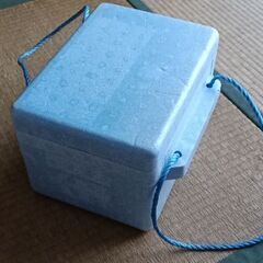 紐付き発泡スチロール　おまけで黒ラベル保冷箱の画像