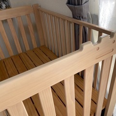 ベビーベッド　ハイタイプ　レギュラー　レギュラーマットレス付きの画像