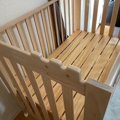 ベビーベッド　ハイタイプ　レギュラー　レギュラーマットレス付きの画像