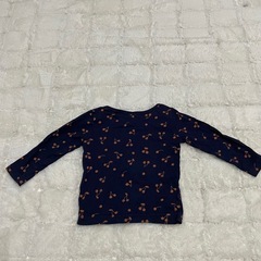 80センチ　ロンT ネイビーの画像