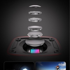 【新品未使用】① バイクドライブレコーダー 200万画素 2K/30fps バイク/自転車両用 最大7.5時間連続使用可能 2.4GWIFI スマホ連携 充電式 122度広角 IP66 常時録画 ループ録画 緊急録画 配線不要 LED信号対策 (32GBカード付き)の画像