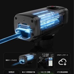 【新品未使用】① バイクドライブレコーダー 200万画素 2K/30fps バイク/自転車両用 最大7.5時間連続使用可能 2.4GWIFI スマホ連携 充電式 122度広角 IP66 常時録画 ループ録画 緊急録画 配線不要 LED信号対策 (32GBカード付き)の画像