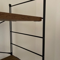 山善(YAMAZEN) オープンシェルフ アンティークブラウン 5段 MWS-16845(ABR/SBK)の画像