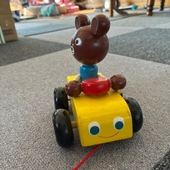木製クマのプルトイ　可愛い！の画像