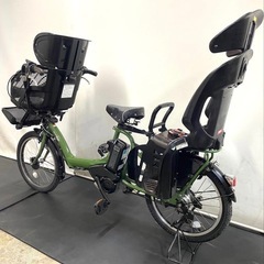 1年保証 送料無料　ヤマハ　パスキッス　20インチ　3人乗り 電動アシスト自転車　g1215の画像