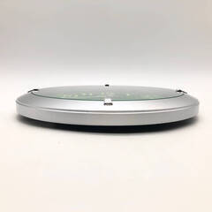 ss8135　セイコー 壁掛け時計 KX618S アナログ 壁掛け ステップ秒針 集光樹脂文字板 シルバー SEIKO 掛時計 丸型 シンプル スタンダード アナログ時計 中古の画像