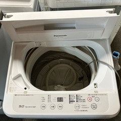 ロ2512-118 Panasonic洗濯機5.0 NA-F50ME4 2016年製　動作確認済み　キズ汚れ有りの画像