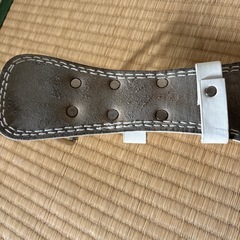 トレーニングベルト 革 パワーベルト レザー 筋トレ ベルト メンズ レディース　白の画像