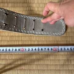 トレーニングベルト 革 パワーベルト レザー 筋トレ ベルト メンズ レディース　白の画像
