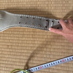 トレーニングベルト 革 パワーベルト レザー 筋トレ ベルト メンズ レディース　白の画像