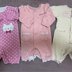 女の子ロンパースまとめ売りの画像