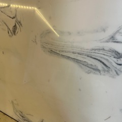 人工大理石　人造大理石　天板　ホワイト　マーブル　カウンター　カフェ　店舗　の画像