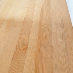 収納棚 カラーボックス3個 木のテーブル カウンターの画像