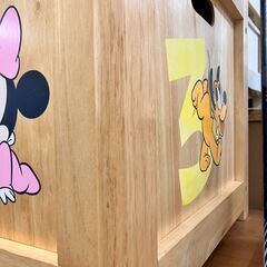 ✨ディズニー✨木箱✨おもちゃ箱✨平成レトロ✨廃盤品✨No.1661✨の画像