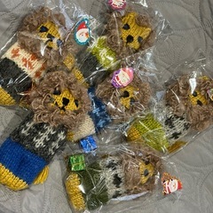 かわいい手編みのチャームの画像