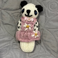 かわいい手編みのチャームの画像