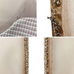 【AngelR / エンジェルアール】バストメッシュビジューシースルーロングスリーブタイトミニドレス キャバドレスの画像